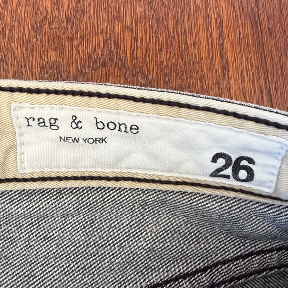Rag and Bone Maya High Rise Straight Faded Black size 26 - Picture 6 of 11